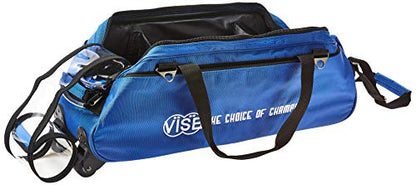 Vise Three Ball Tote Roller Bowling Bag - color: Blue