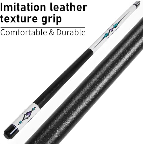 LOTKEY Pool Cue Sticks for Adults,Super Straightened Up 58'' 18 19 20 21oz Billiard Cues Canadian Maple Tacos De Billar Profesional Set of 4/3/2/1 House Bar Pool Que Table Beginner Pool Queue - color: 4 Piece