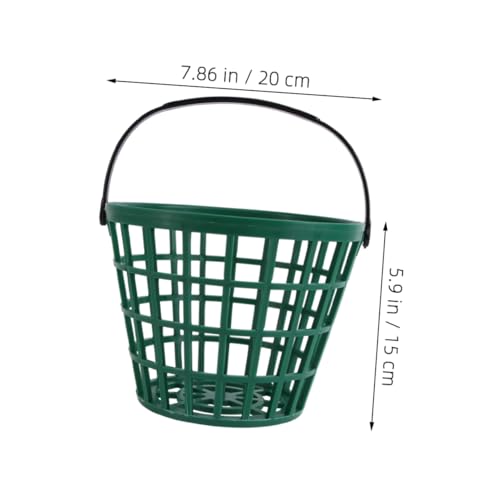 Luxshiny 2pcs Golf Ball Basket Large Capacity Storage Holder for Outdoor Plastic Containers for Balls Easy to Carry and Store - size: 20.00X20.00X15.00CM