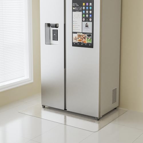 Small Clear Area Mat, 2'×3' PVC Waterproof Hard Floor Mat for Under Refrigerator - color: Frosted Clear, size: 2' x 3' (Rectangular)