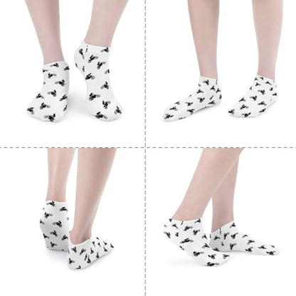 5 Pairs Women’s Low Cut Ankle Socks, Soft Athletic No Show for Running Yoga Daily Wear - color: Picture (13)
