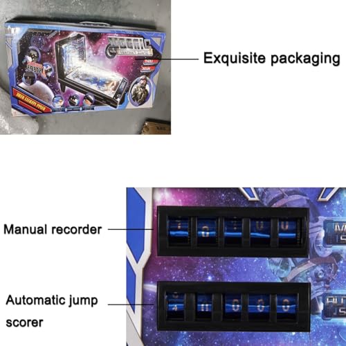 Tabletop Electronic Pinball Game, Desktop Ball Shooting Toy, Kids Mini Pinball Game Machine, Arcade Pinball Machine
