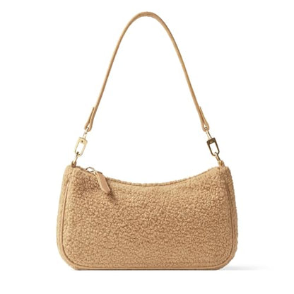VODIU Clutch Tote Handbags with 2 Removable Straps and Zipper Closure Crossbody Bags Shoulder Purse Handbag for Women - color: Yg-khaki