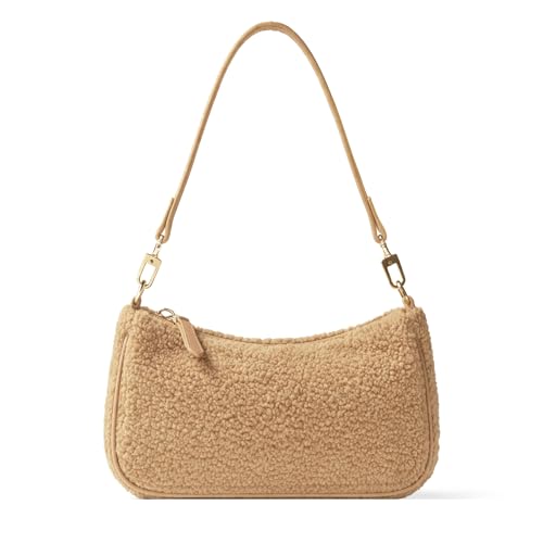 VODIU Clutch Tote Handbags with 2 Removable Straps and Zipper Closure Crossbody Bags Shoulder Purse Handbag for Women - color: Yg-khaki