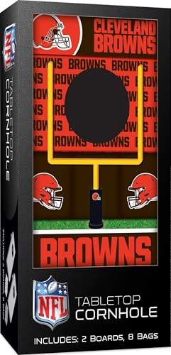 MasterPieces Officially Licensed NFL Tabletop Cornhole for Adults - style: Cleveland Browns