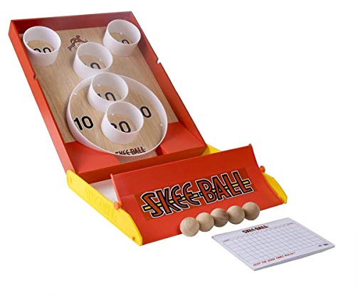 Buffalo Games Skee-Ball | Portable-Sized Classic Arcade Roll and Score Game for Kids, Adults & Families | Play Outdoor or Indoor