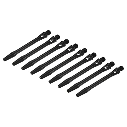 PATIKIL Dart Shaft, Medium 2BA Thread Aluminum Dart Stems Dart Accessories Throwing Fitting for Steel Tip - color: Black, size: 45mm