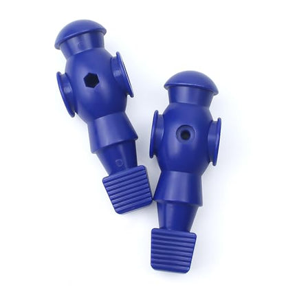 Marsrut 2PCS Foosball Replacement Players Set, Foosball Men, Soccer Player Set, Plastic Replacement Parts for Football Table, 2 Hexagon Nuts Included - color: Blue