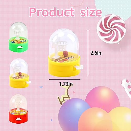 NEEW 12 Pack Mini Finger Basketball Shooting Game, Party Favors Basketball Party Decorations Mini Handheld Desktop Table Classroom Rewards, Carnival Prizes for Kids