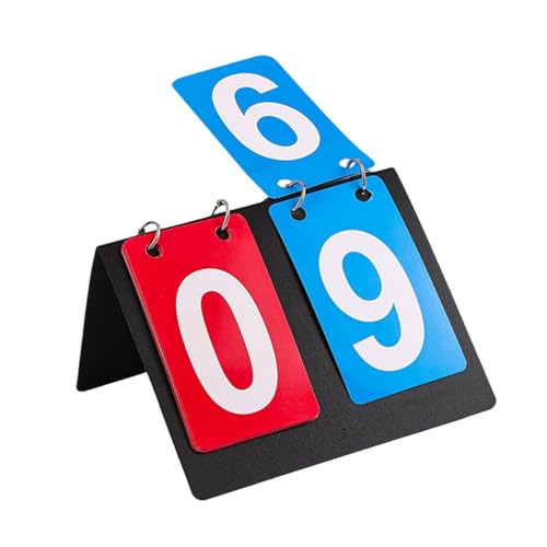 Multi Sports Scoreboard Flip Number Board 2 Digits Professional Tabletop Score Flipper Substitution Board for Tennis Coaches