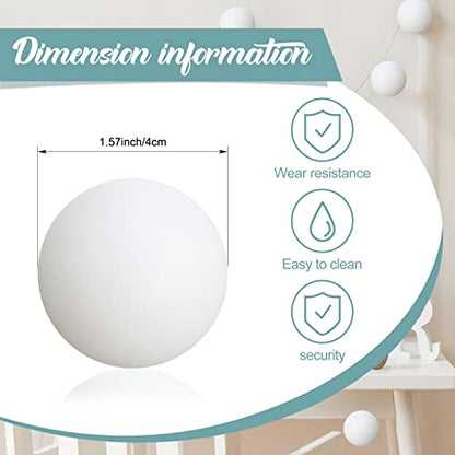 Chivao 200 Pieces Table Tennis Balls Washable Game Table Tennis Mini Plastic Balls for Pool Carnival Party Game - color: White