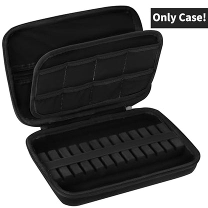 Case Compatible for 12 Darts, Holds Darts and Extra Accessories - color: Black