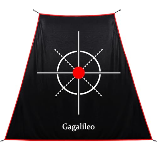 Gagalileo Golf Target Cloth: Protective Net Portable Easy Setup with S-Hooks & Ropes Indoor Outdoor Practice All Golfers Training Accuracy for Backyard Garage - size: 5.7x4.7x2.7FT