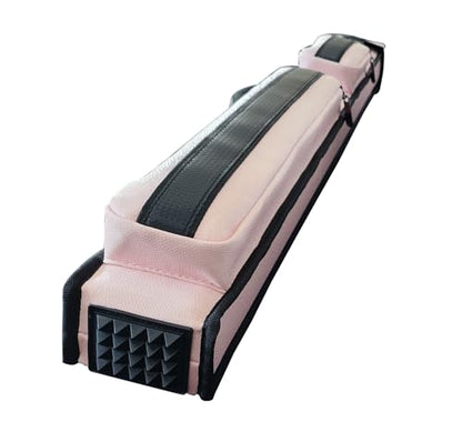 Champion 2X2,2X3,3X4 Nylon/Leatherette Billiard Pool Cue Stick Hard Case - color: Baby Pink Leatherette, size: 2X2 pool case