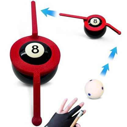 Pool Billiards Training Aid, Ball Position Marker with Adjustable Sight Guide, Practice Aiming Guide