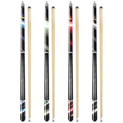 Pool Cue Stick Billiard Sticks: 58 Inch Pool Stick with 13mm Tip Professional Billiard Cue Sticks 18/19/ 20/21 oz, Premium Canadian Maple Wood Pool Cues for Pool Table for Men Women in Bar House（C43）