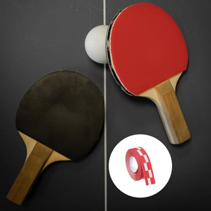 M METERXITY 10 Pack Ping Pong Edge Tape - EVA Table Tennis Side Protective Tape Apply to Cover Racket Edge Daily Use (18" Long, Red)