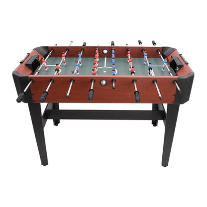 47" Competition Sized Wooden Soccer Football Table, Game Room Soccer Game Table, Regulation Foosball Table for Indoor or Outdoor, Family Game Night, Perfect for Kids and Adults