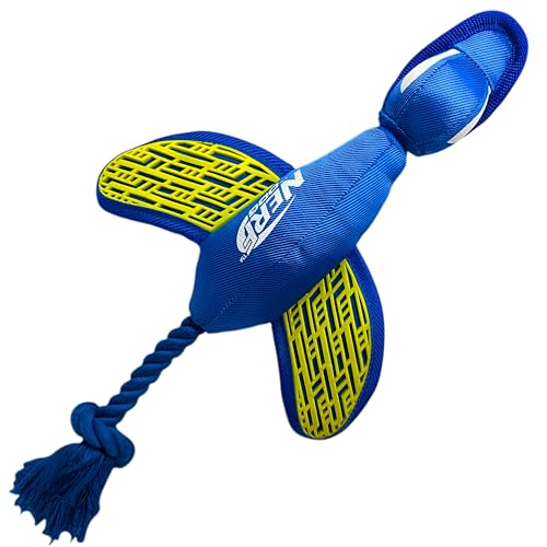 Nerf Dog Large Nylon Launching Duck/Blue/Green - color: Blue/Green
