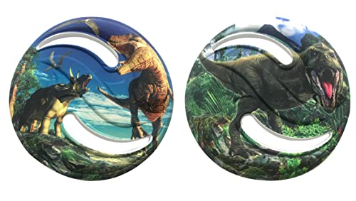 Aeromax Dino Saucer Foam Flying Disc 2 Pack (FD-C) - style: DINO 2 pk