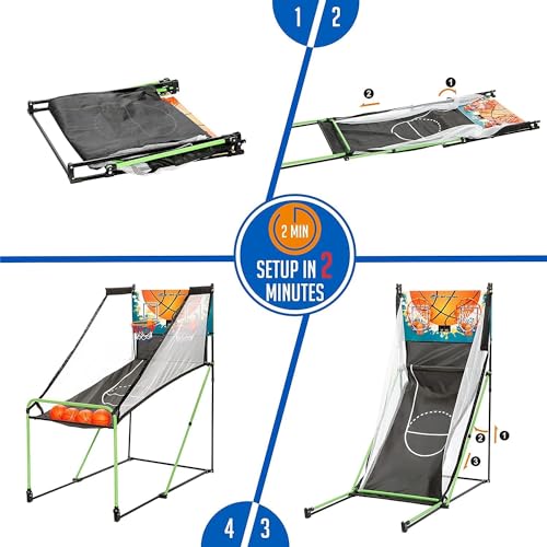 Basketball Arcade Game, Indoor Play Equipment - Sports Activities & Birthday Party Games for Kids