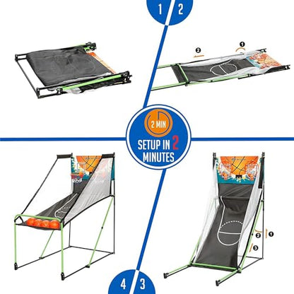 Basketball Arcade Game, Indoor Play Equipment - Sports Activities & Birthday Party Games for Kids