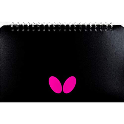 Butterfly Mini Scoreboard III – Extremely Lightweight Mini Scoreboard – Weight: 200g – Size: W22.5 x H13.8cm – Game Scoring Cards 0-5 and Scoring Cards 0-21, Black, White, and Magenta