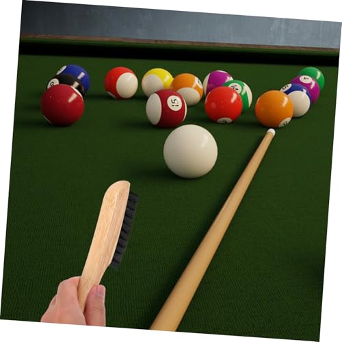 Generic Portable Pool Table Brush with Dense Bristles for Felt Cleaning Gentle and Billiard Table Sweeper Practical Rail and Cushion Cleaner for Billiard Club Supplies