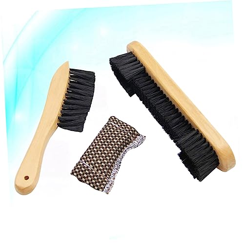 Kisangel 3 Pcs 1 Set Wooden Billiards Brush Set