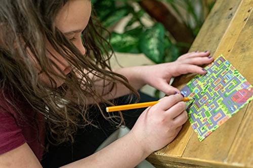 TS Shure by Bendon Travel Games Mazes Mini Activity Tin with 20 Illustrated Activity Sheets and Pencil and Tin 50438 - style: Travel Games Tin