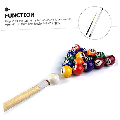 GALPADA Wooden Pool Cue Stick for Boy Girl Billiard Cue Tube for Young Players for Learning Billiards and Pool Games and Lightweight Design