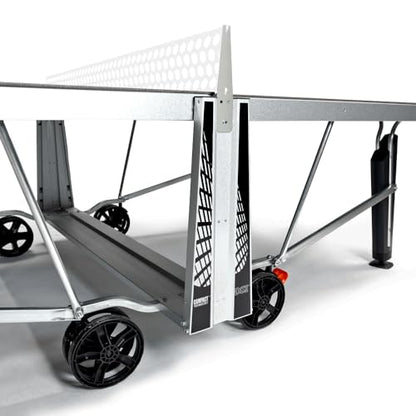 Cornilleau - Pro 540M Outdoor Ping Pong/Table Tennis Table - Mobile and Durable - 7mm Laminated Tabletops - inviolable Net - Weather-Resistant - Steel Frame - Foldable and Easy to Move