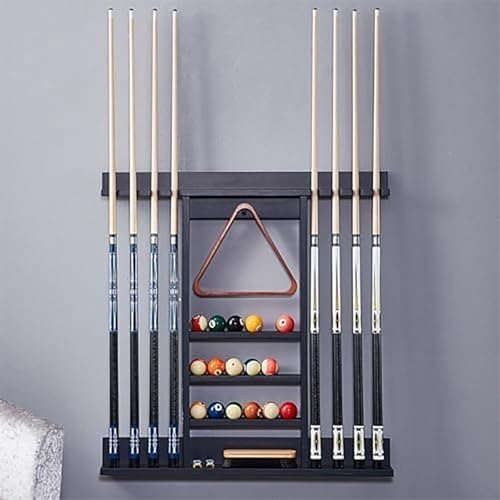 Freestanding Billiard Cue Rack, Pool Stick Holder With Anti-slip Base, Stable Load-bearing and Capacity To Hold Up To 18 Balls, Effectively Prevent Club Deformation and Save Space, for Game Room