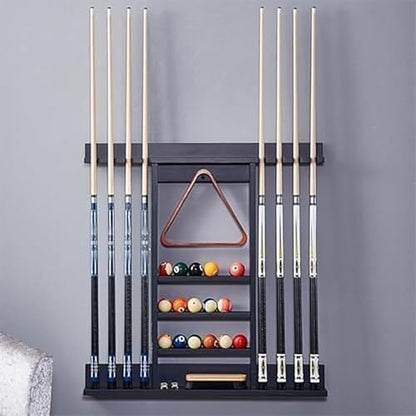 Freestanding Billiard Cue Rack, Pool Stick Holder With Anti-slip Base, Stable Load-bearing and Capacity To Hold Up To 18 Balls, Effectively Prevent Club Deformation and Save Space, for Game Room