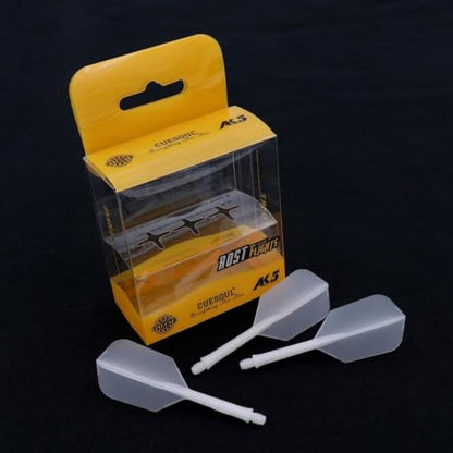 CUESOUL Rost AK5 Integrated Dart Shaft and Flights Transparent Color-S/M/L - color: Slim Shape, size: M-28mm