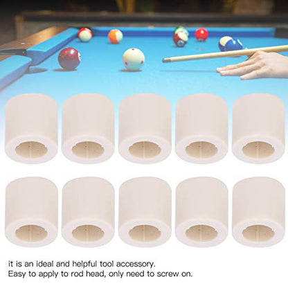 Keenso Billiard Stick Ferrules, 40pcs Pool Cue Ferrule Snooker Pool Repair Parts Billiard Cue Stick Ferrules Billiard Accessories for Billard Replacement Parts - color: 0.5 inch