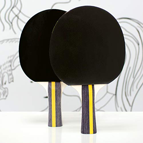 Premium Table Tennis Ping Pong Paddle Set - Perfect for Office, School, Home, Party, Family Games - Great as Professional & Recreational Game - Limited Edition