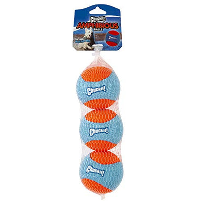 Chuckit! Amphibious Fetch Balls (Set of 3) Paraflight Flying Disc Dog Toy, Large (9.75") - size: 3 Count (Pack of 1), 1 Count (Pack of 1), style: Fetch Balls (Pack of 3) + Frisbee Toy