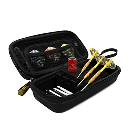 CUESOUL Big Beast 90% 26g/27g Steel Tip Tungsten Dart Set with Dart Case - color: Gold-26g