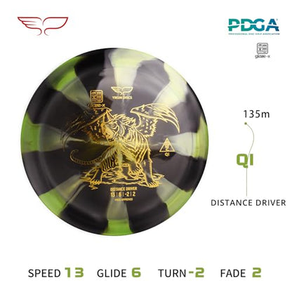 Yikun Disc Golf Driver - 170-175g PDGA Approved Fairway Distance Drivers | Glow, Glaze Line & Phoenix Line Options | Professional Golf Discs for Outdoor Games & Competition (Color May Vary) - color: Pink