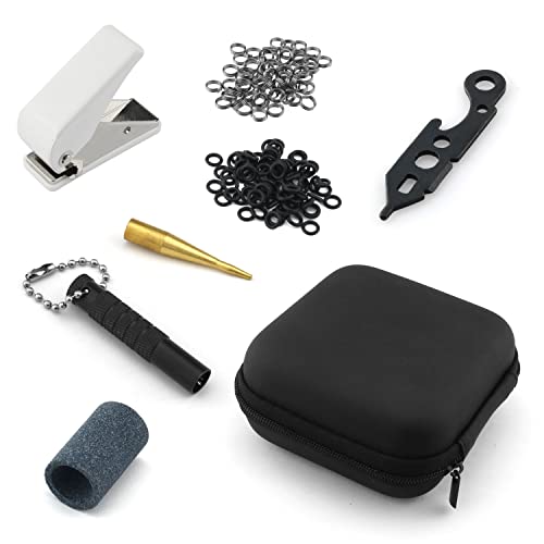 Dart Tool Kit - 50x Rubber Rings 50x Metal Washers with Dart Wrench Tool, Flight Hole Punch Tool, Shaft and Dart Point Remover Tool, Dart Sharpener