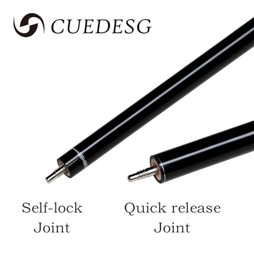 Carbon Fiber Break Cue Pool Stick,3 Piece Breaking Cue Stick,Low Deflection Jump Break Cue,13mm Pro Tip with PU Bag - color: 21oz_Black