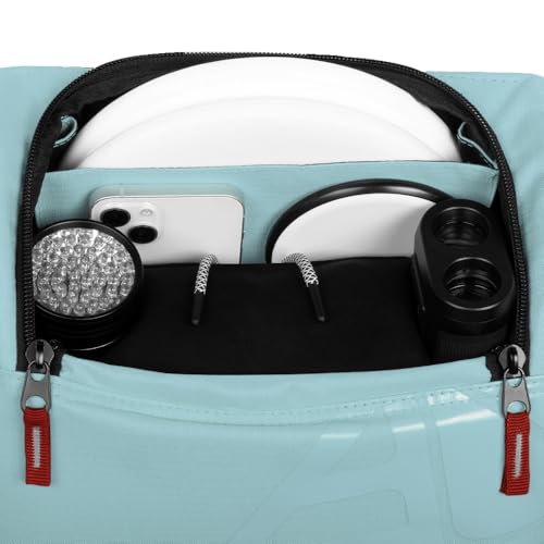 Axiom Discs Voyager Lite Backpack Disc Golf Bag (Choose Your Favorite Color) - color: Blue/Gray, style: V2