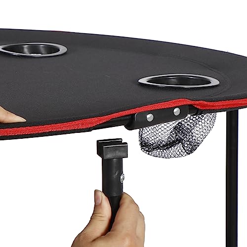ZenStyle Indoor Outdoor Pop Up Portable Folding Picnic Table Camping Beach Table with Cupholders & Storage Bag