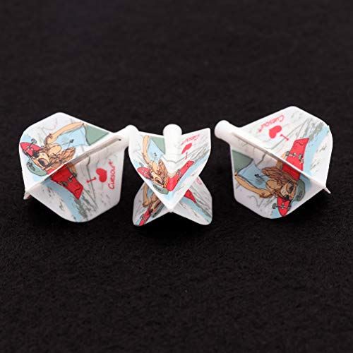 CUESOUL TERO AK4 Dart Flight Standard Shape/Shield Shape/Diamond Shape - color: Standard Shape-White Sexy Beauty