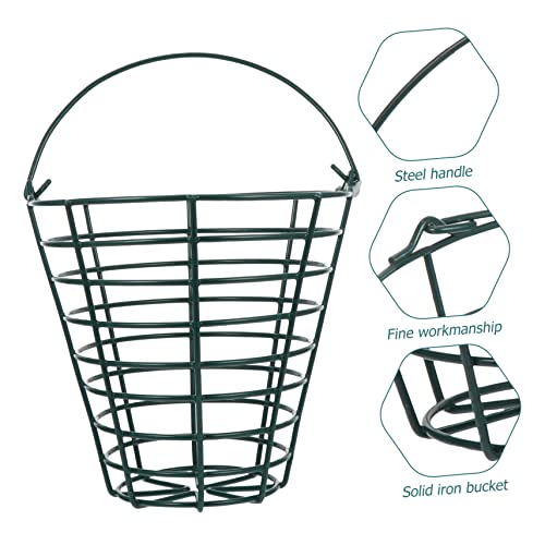 WOONEKY 1pc Stainless Steel Golf Storage Basket Capacity Golfs Carrying Container for Clean and Healthy Outdoor Use Wire Design