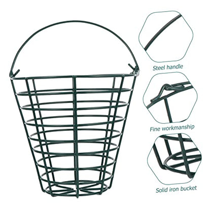 WOONEKY 1pc Stainless Steel Golf Storage Basket Capacity Golfs Carrying Container for Clean and Healthy Outdoor Use Wire Design