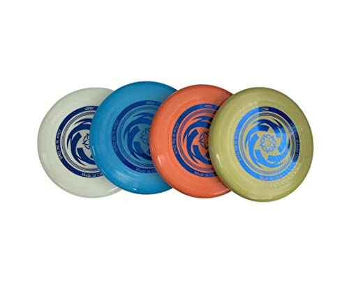 Glow in the Dark Ultimate with Soft Grip Frisbee Disc 175 Grams,10.5 inches Sport Disc, Great for Backyard, Park, Beach, Camping, pet and More - color: Green