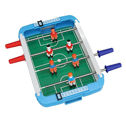 Mini Foosball Table, 10.2x7.3x2in Desktop Football Soccer Game, Parties Entertainment, Rounded Edges with Stable Grip for Kids Adults, Easy to Store