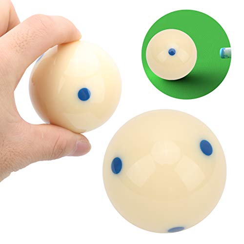Dot Spot Cue Ball 57.2mm Standard Pool Training Ball Professional Billiard Practice Ball with Aiming Markers - color: Blue Dot
